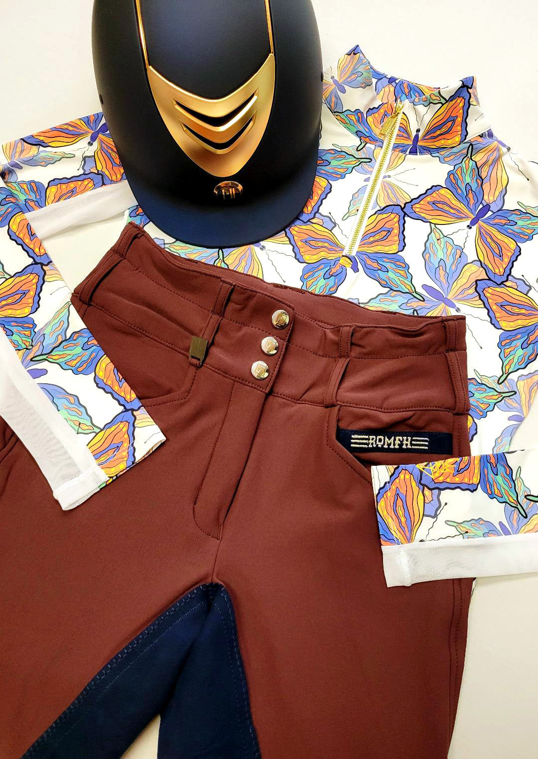 **SALE** Romfh Mahogany/Navy Champion Breech
